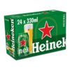 Heineken Lager 24pack: Sabor refrescante, ideal para cualquier ocasión.